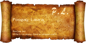 Posgay Laura névjegykártya